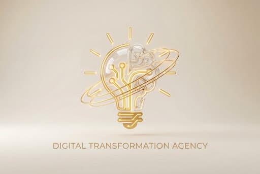 Ilustración abstracta de transformación digital